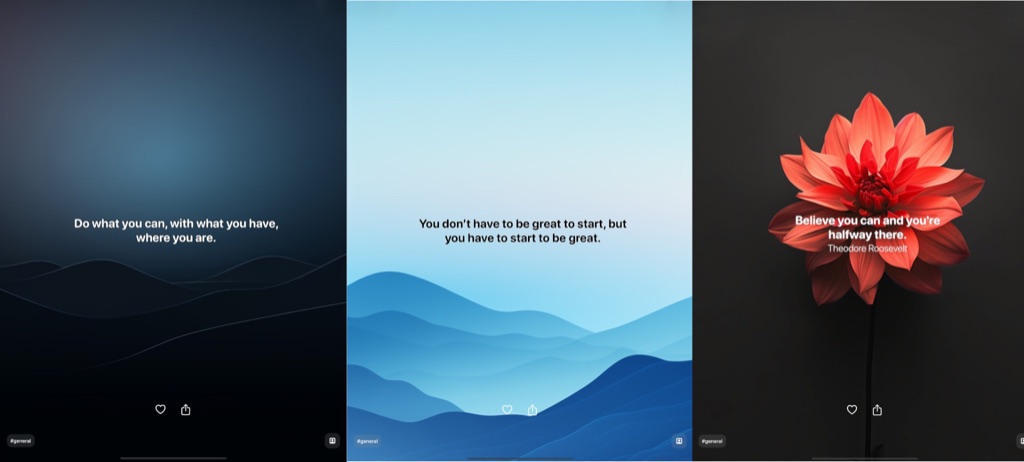 Comfort app shown on iPad